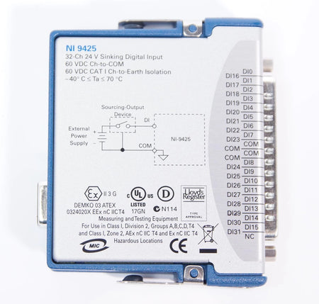National Instruments NI 9425 cDAQ Digital Input Module, 24V 32ch