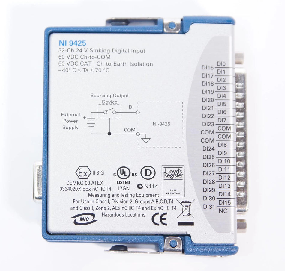 National Instruments NI 9425 cDAQ Digital Input Module, 24V 32ch