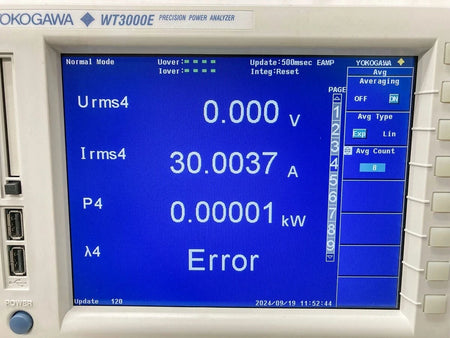 YOKOGAWA WT3000E WT3004E-2A2-30A2-D/G6/B5/FQ/DA/V Precision Power Analyzers