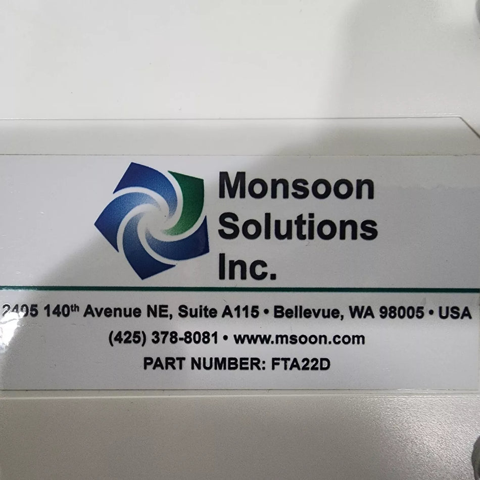 Monsoon-Solutions FTA22D Power Monitor No Power Cord Untested