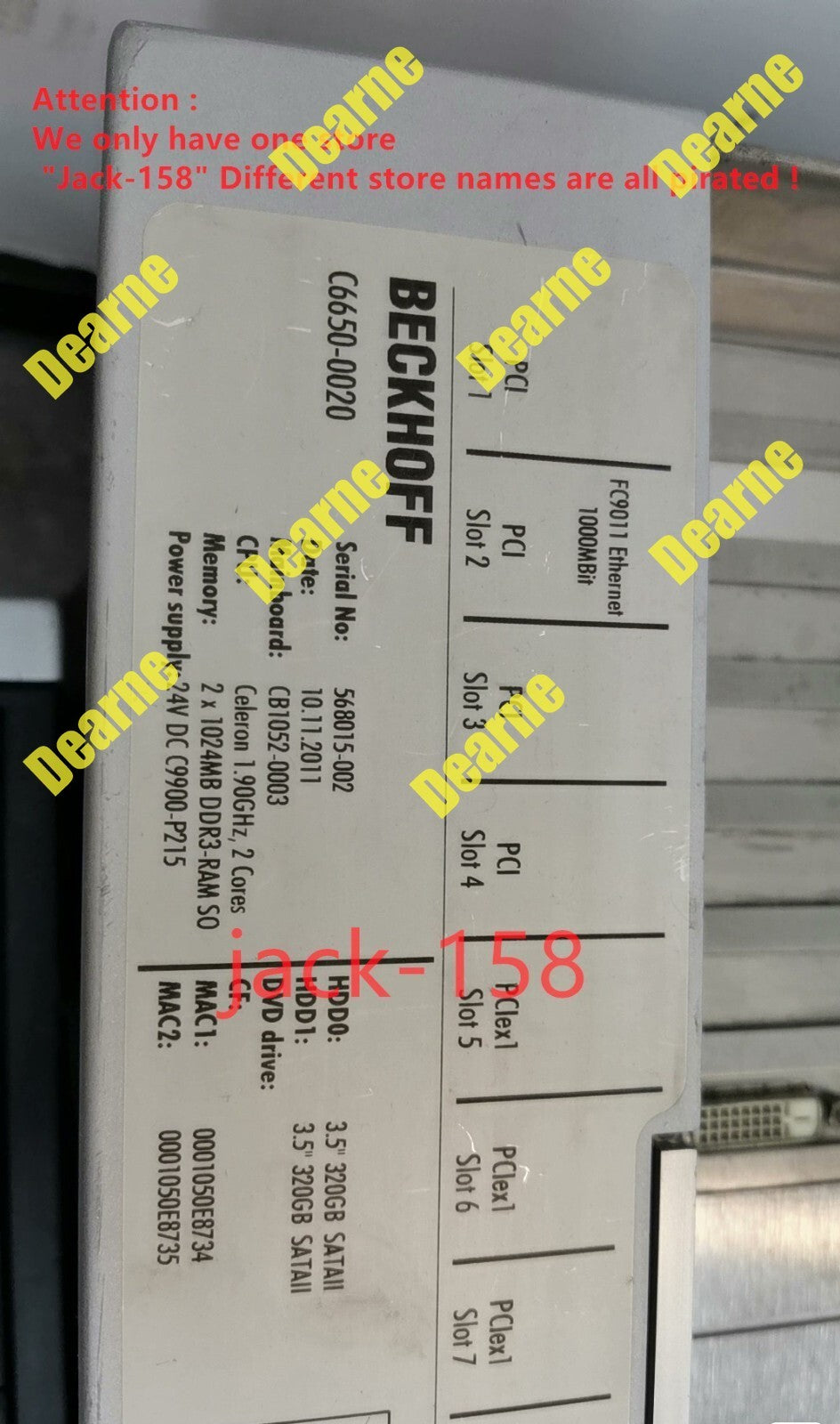 C6650-0020 Shipping