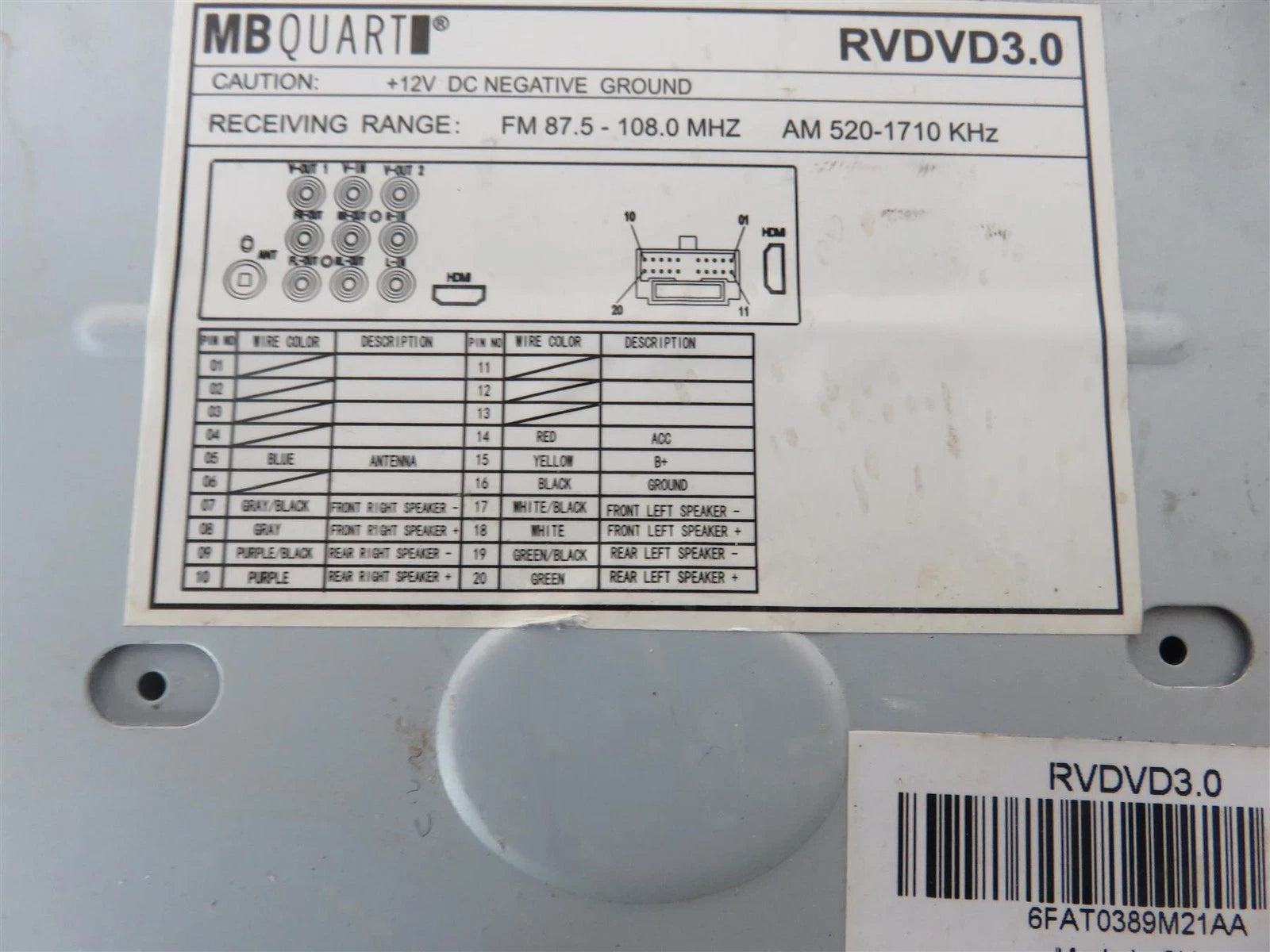 MB Quart RVDVD3.0 Single DIN DVD Digital Audio Receiver - Free Shipping