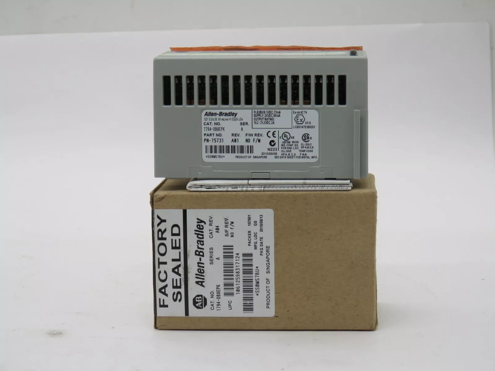 Allen Bradley 1794-0B8EPK Conformal Coating 24VDC Source Output Electrical Fused 8 PT