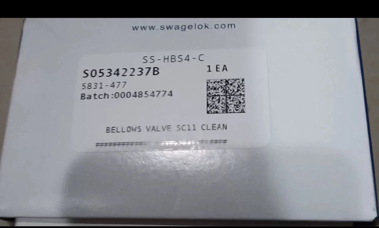 SS-HBS4-C Swagelok Pneumatic Valve - Reliable and Durable