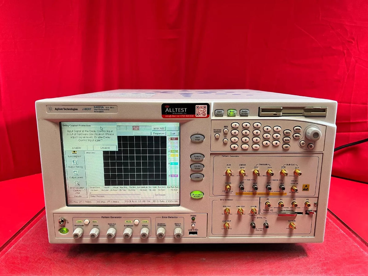 Agilent/Keysight N4903A Opt J20 Serial J-BERT 150 Mb/s to 12.5 Gb/s DE46B00545