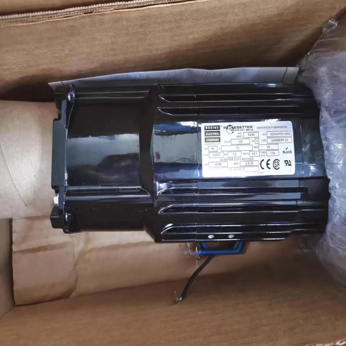 BODINE 34R6BEPP-Z3 230VAC