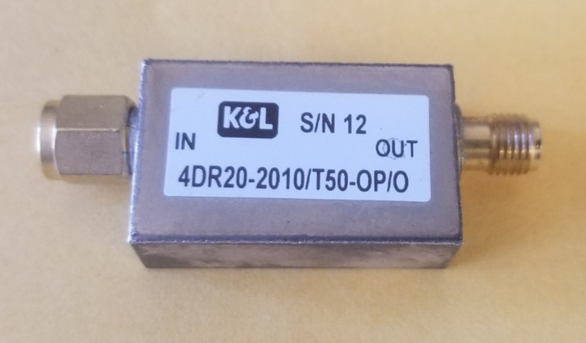 Notch Filter for 2 GHz - K&L Microwave