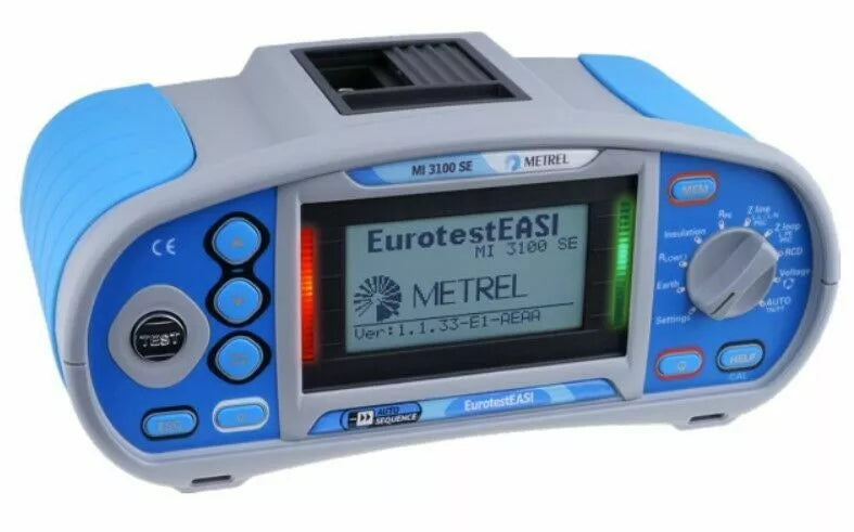 Metrel MI 3100 SE EurotestEASI Insulation, Continuity Tester, TRMS, RCD 1000V