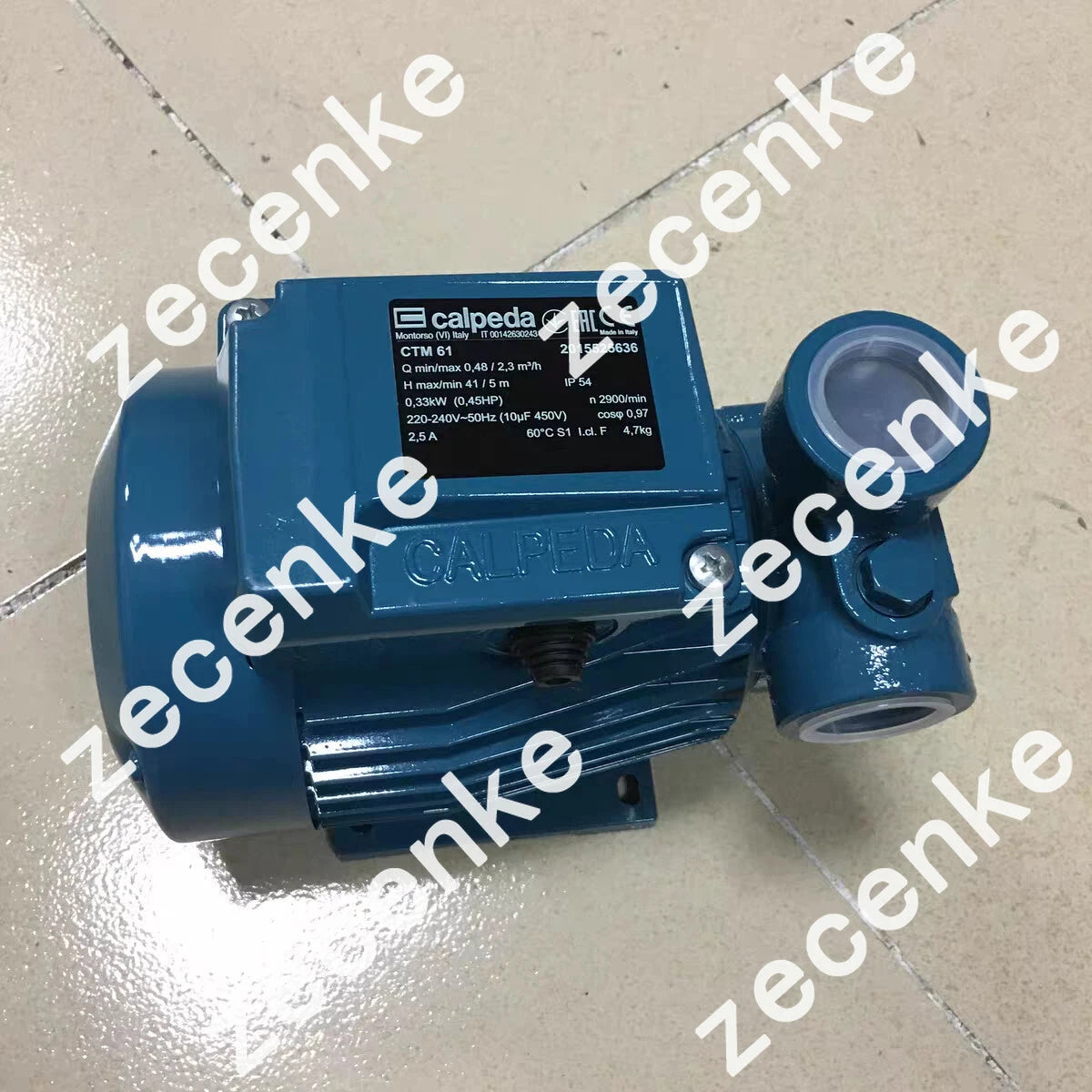 Calpeda Water Pump CT61 380V 0.33KW 0.45HP 50HZ for Efficient Water Circulation