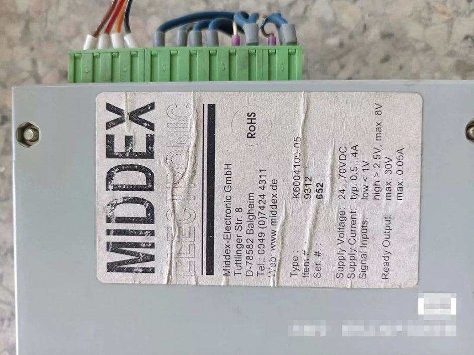 1pc USED MIDDEX-ELECTRONIC K6004100-05 TESTED By DHL FedEx #VGU8 CH