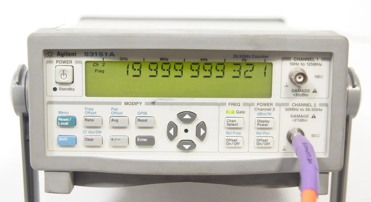 Agilent Keysight 53151A 26.5GHz CW Microwave Frequency Counter