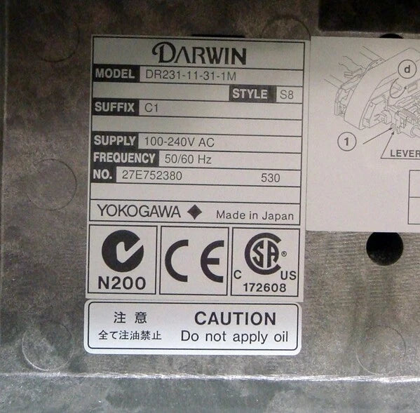 YOKOGAWA DR231-11-31-1M/C1 30ch Hybrid Recorder