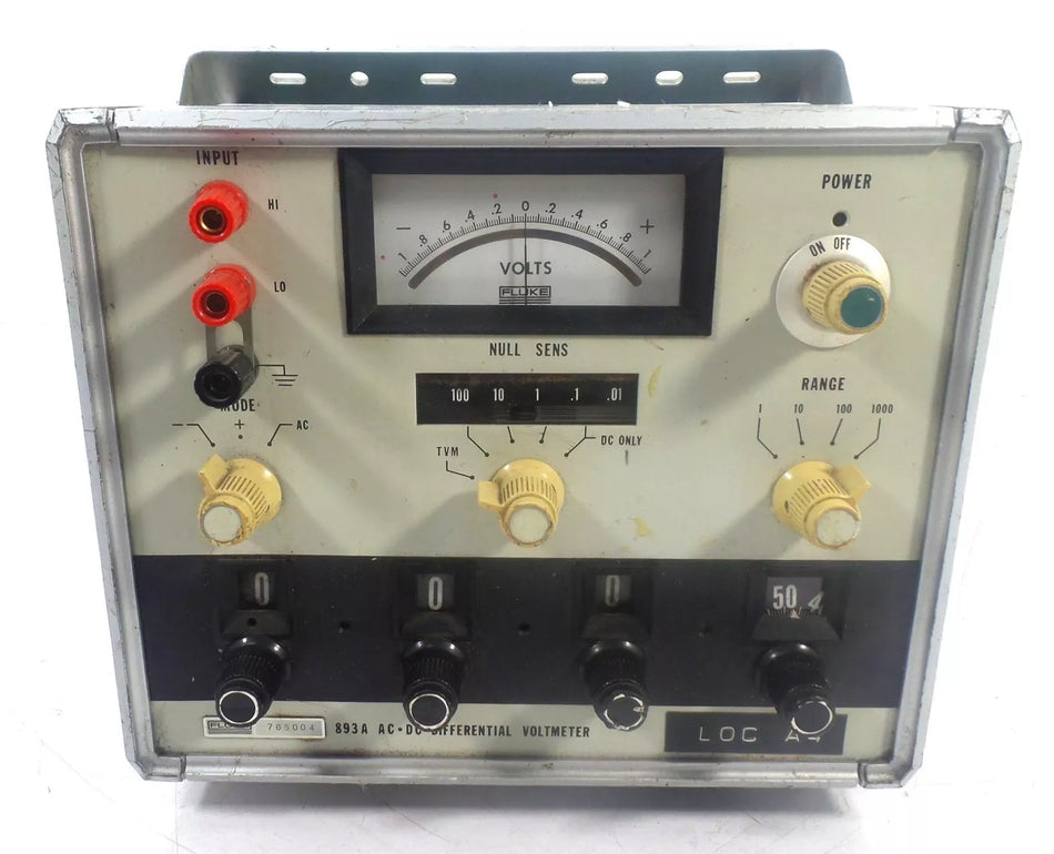 Fluke 893A AC-DC Differential Voltmeter LOC A4