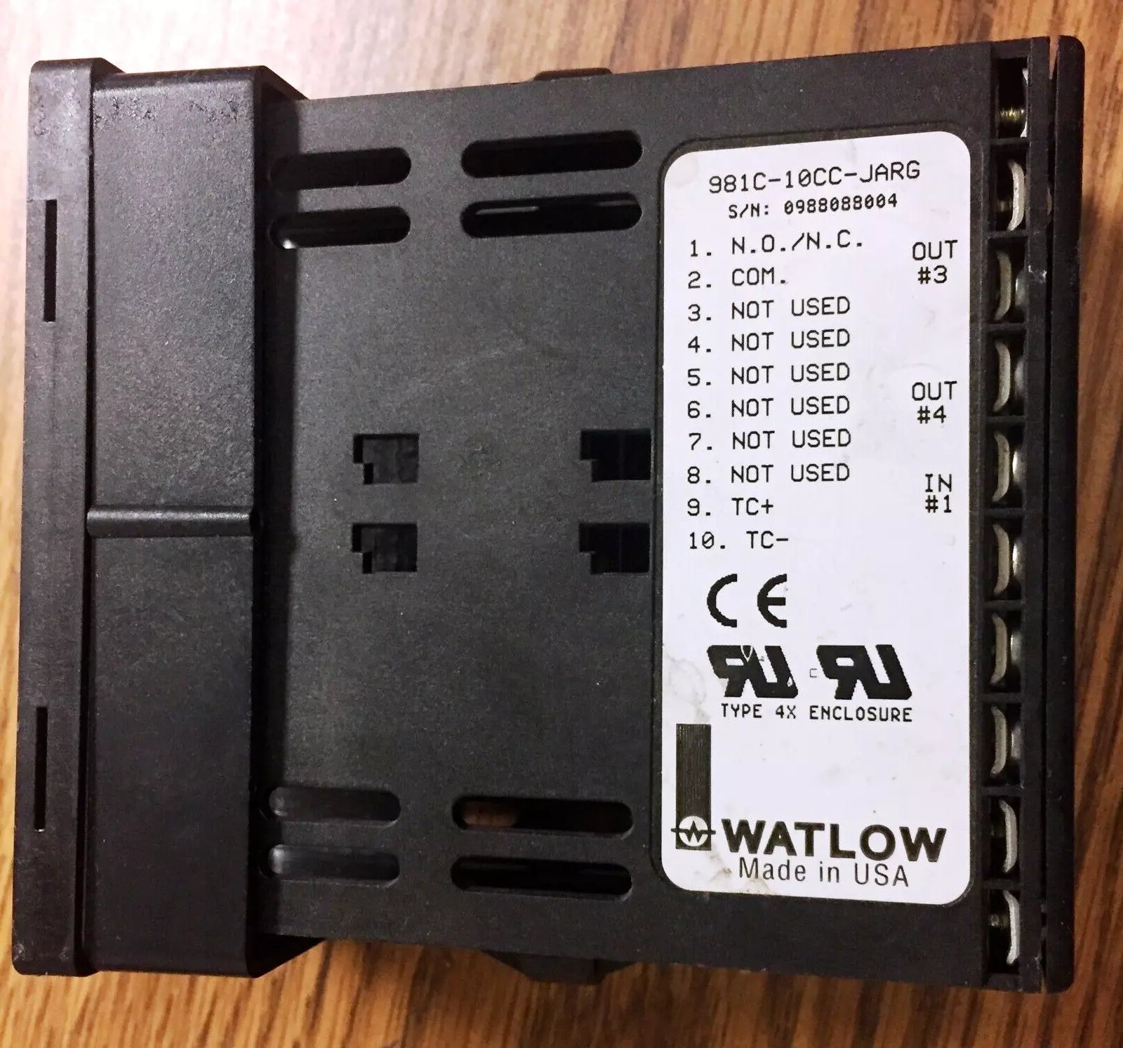 Watlow 981C-10CC-JARG Connector Mounting Accessory for Cont Interfaces