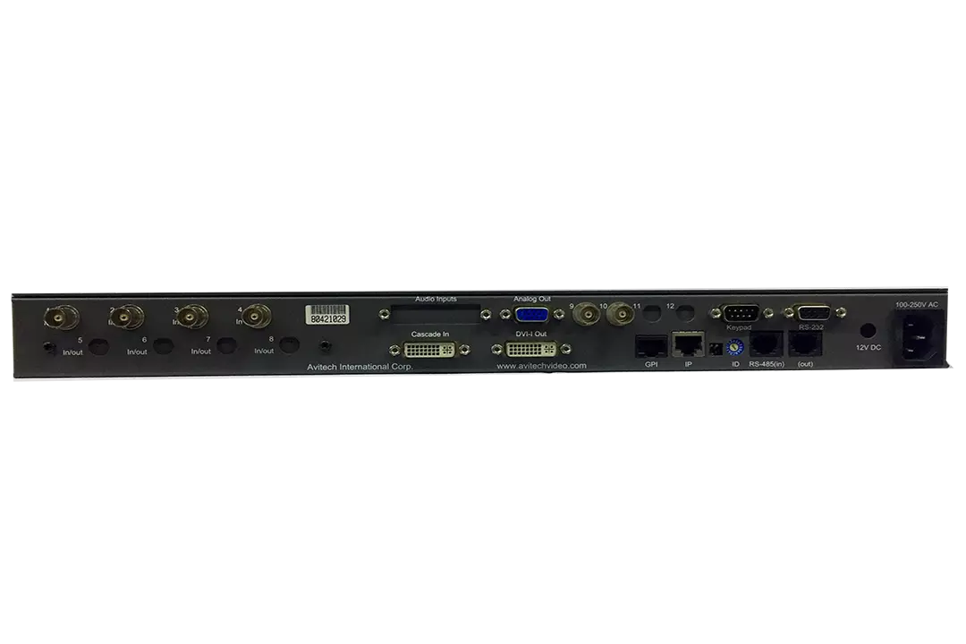 AVITECH MCC-8004UE 4 Input HD-SDI Multiviewer 1080i/720p, SD-SDI, DVI, Cascade