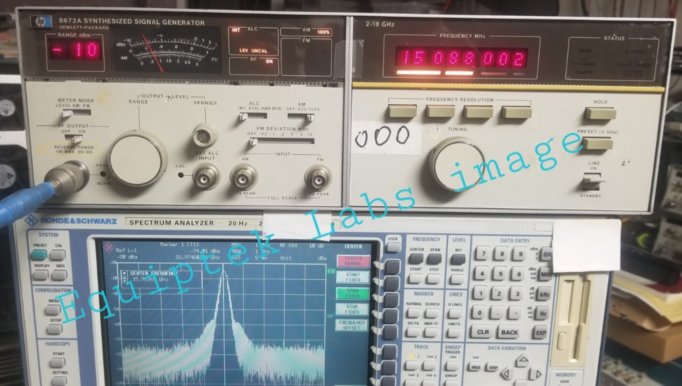 HP 8672A 18 GHz Signal Generator
