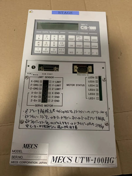 MECS CS-1000 Robot Controller UTW-100HG