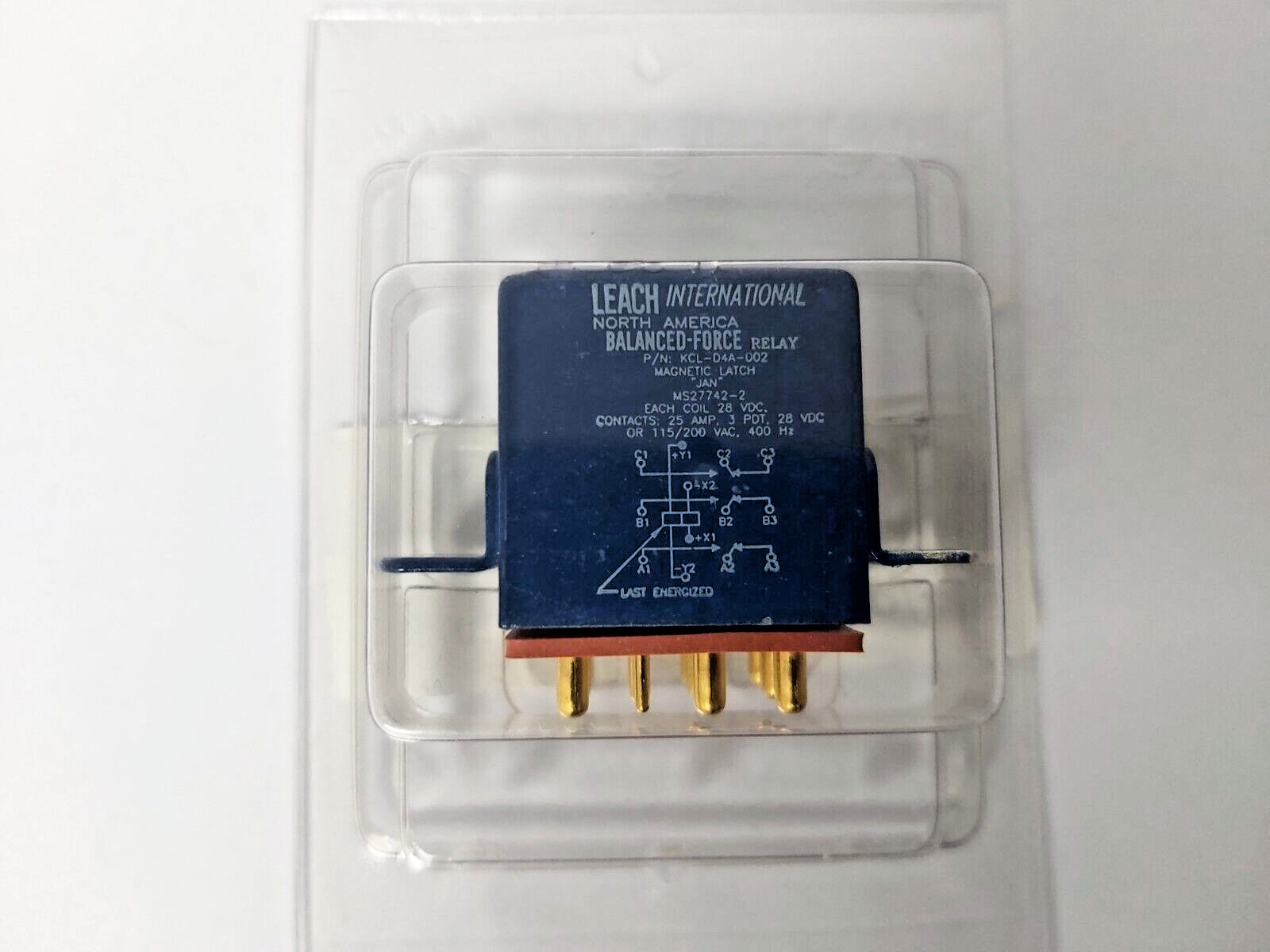 Leach KCL-D4N-002 25AMP 28VDC Relay