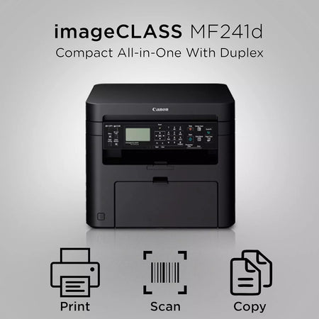 Canon MF241D Digital Multifunction Laser Printer, Black, Standard