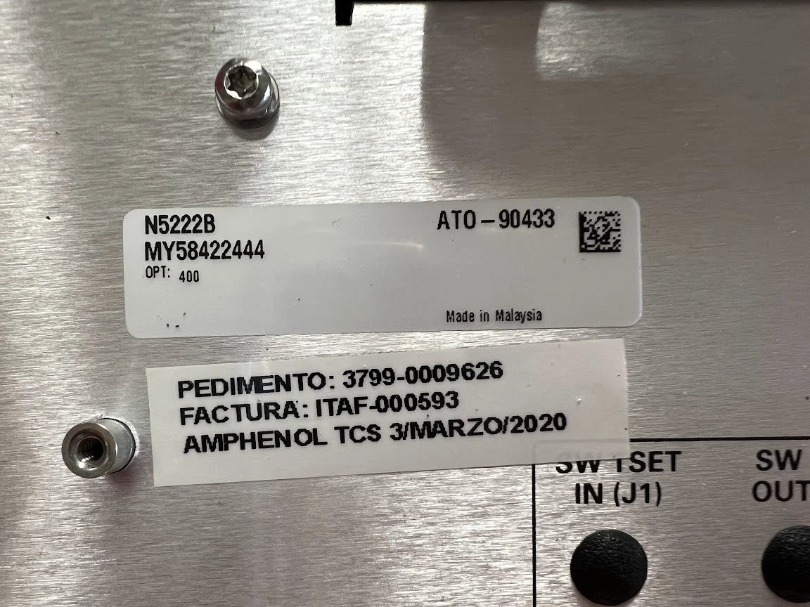 Agilent/Keysight N5222B 400 PNA Microwave Network Analyzer MY58422444