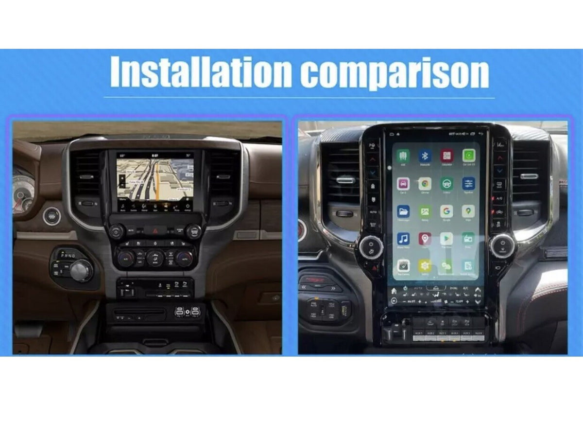 13.6" Android Navigation Car Gps Stereo For Dodge Ram 1500 2500 18~22 8+128g