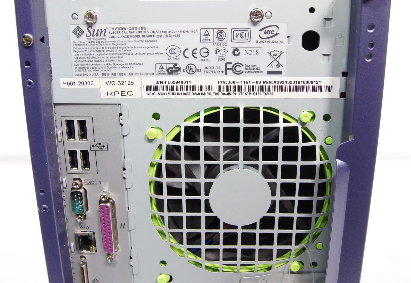 Sun Microsystem SunBlade 2500 Silver Workstation 2x CPU / 4 GB RAM