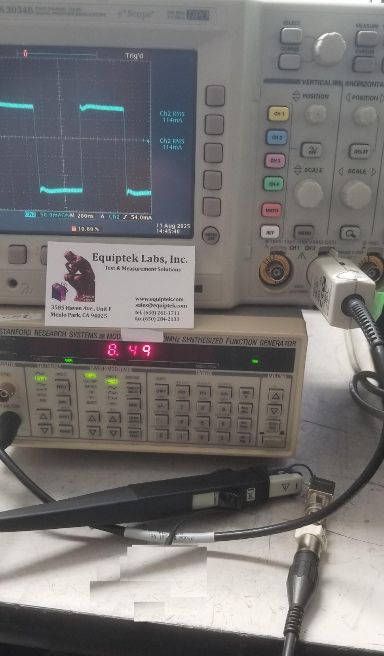 Tektronix Oscilloscope Current Probe TCP202 50MHz 15A AC/DC