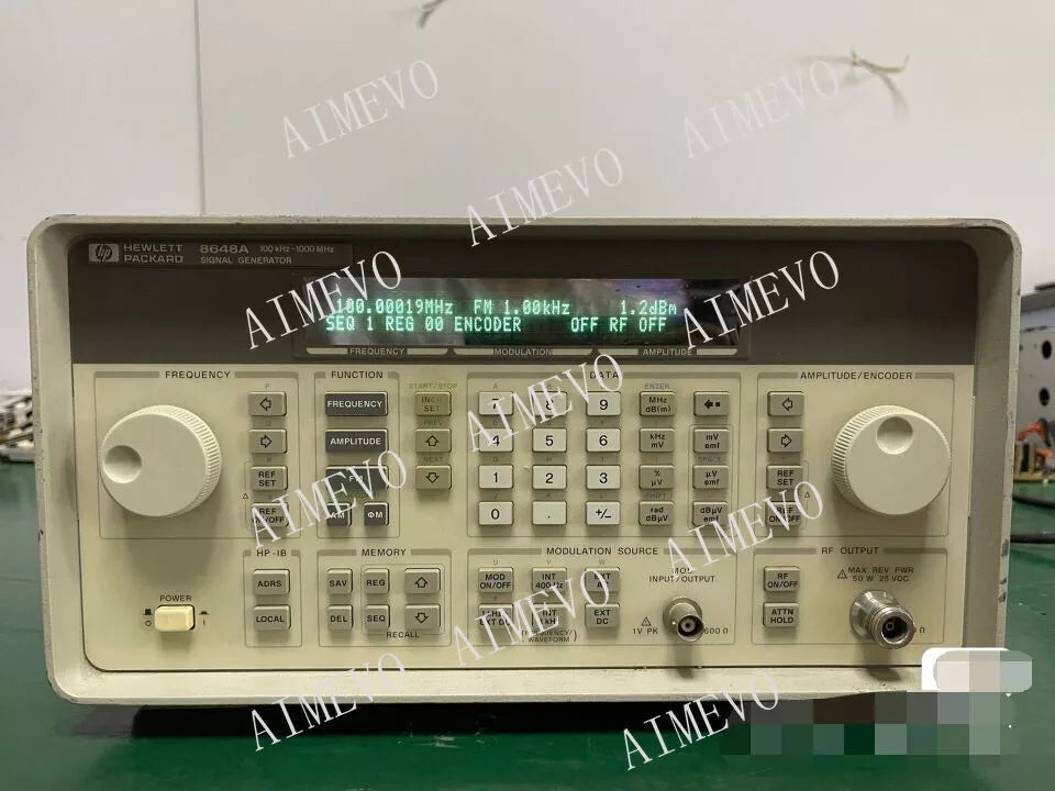 HP/Agilent 8648A Synthesized RF Signal Generator, 100 kHz to 1000 MHz - XG eqpt
