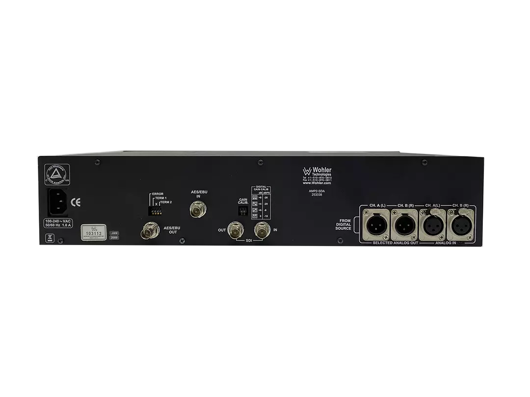 Wohler AMP2-SDA SDI/AES/Analog Stereo Monitor