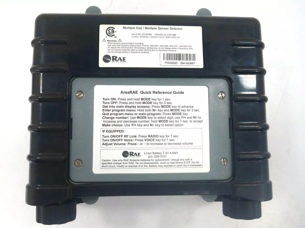 AREA RAE PGM-5020 Multi-Gas Wireless Sensor Detector