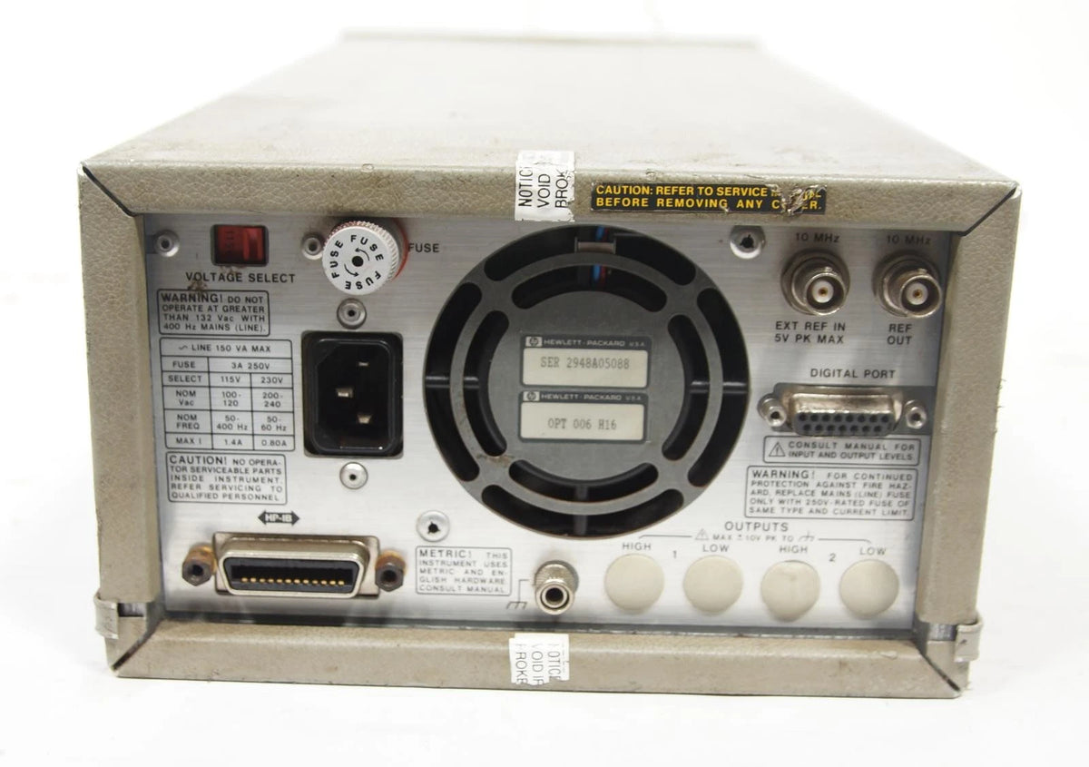 HP 8904A DC 600kHz Multifunction Synthesizer / Generator OPT 006 H16