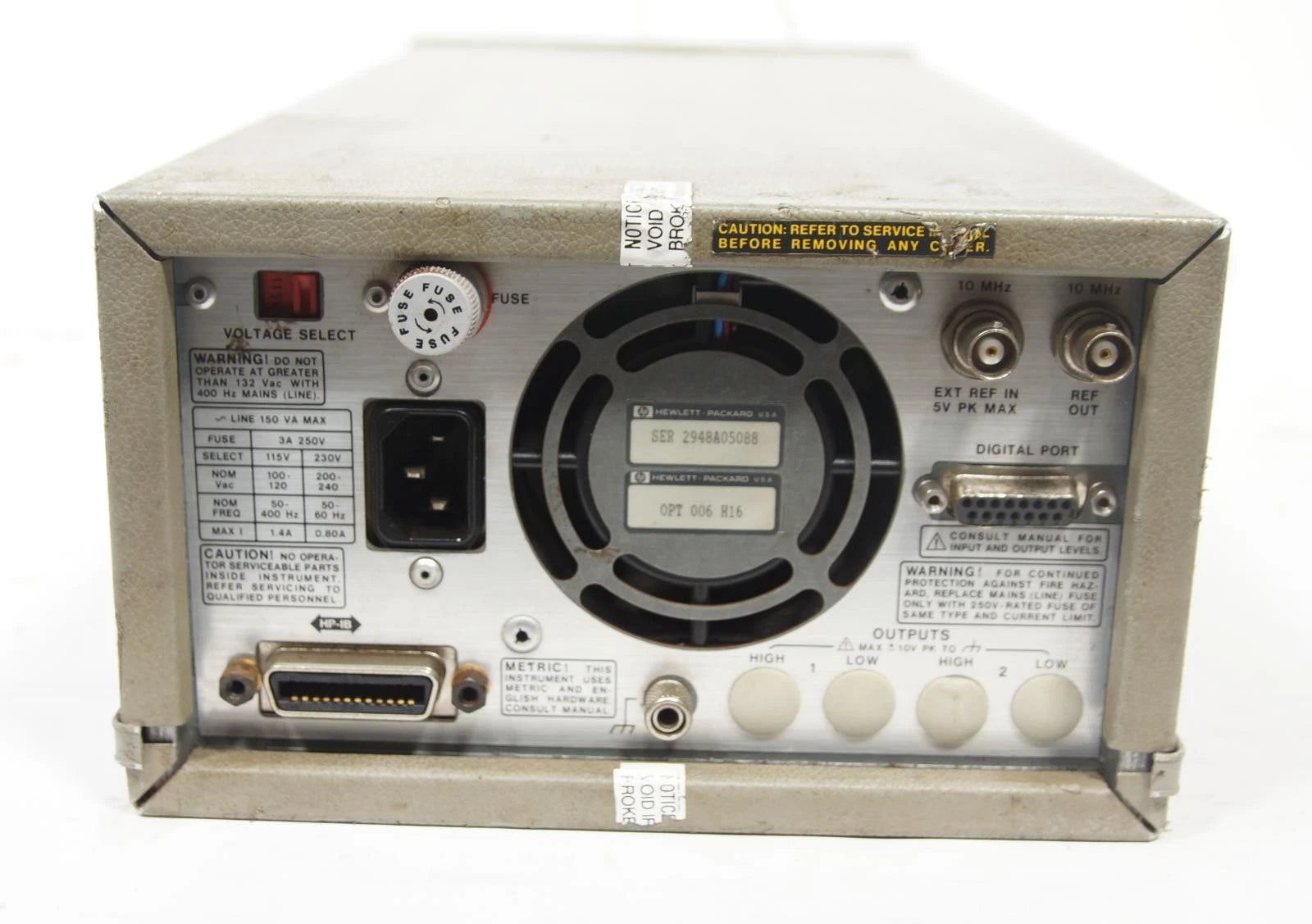 HP 8904A DC 600kHz Multifunction Synthesizer / Generator OPT 006 H16