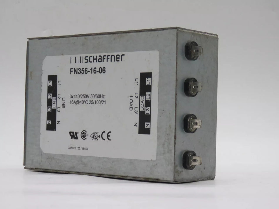 Schaffner FN356-16-06 Noise Filter 16A 3 Phase Neutral 250V