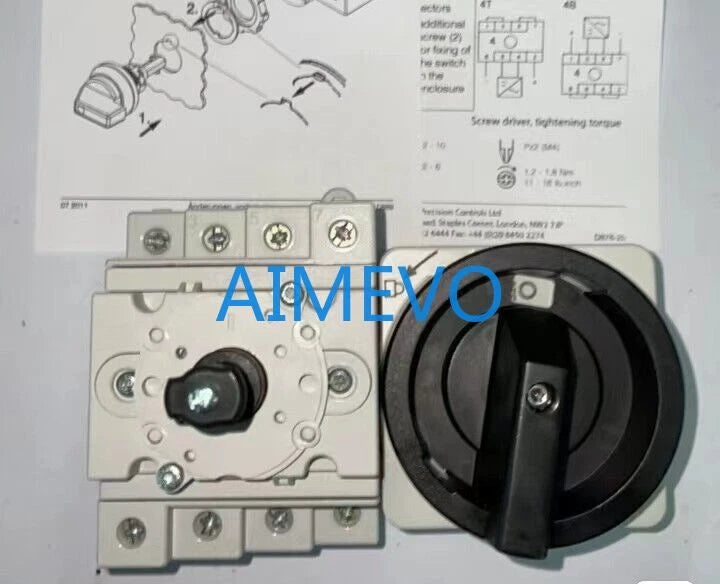 32A Disconnect Switch Sl32-BMDC64R-4+X/95 O/OFF-I/ON #VTT8 CH