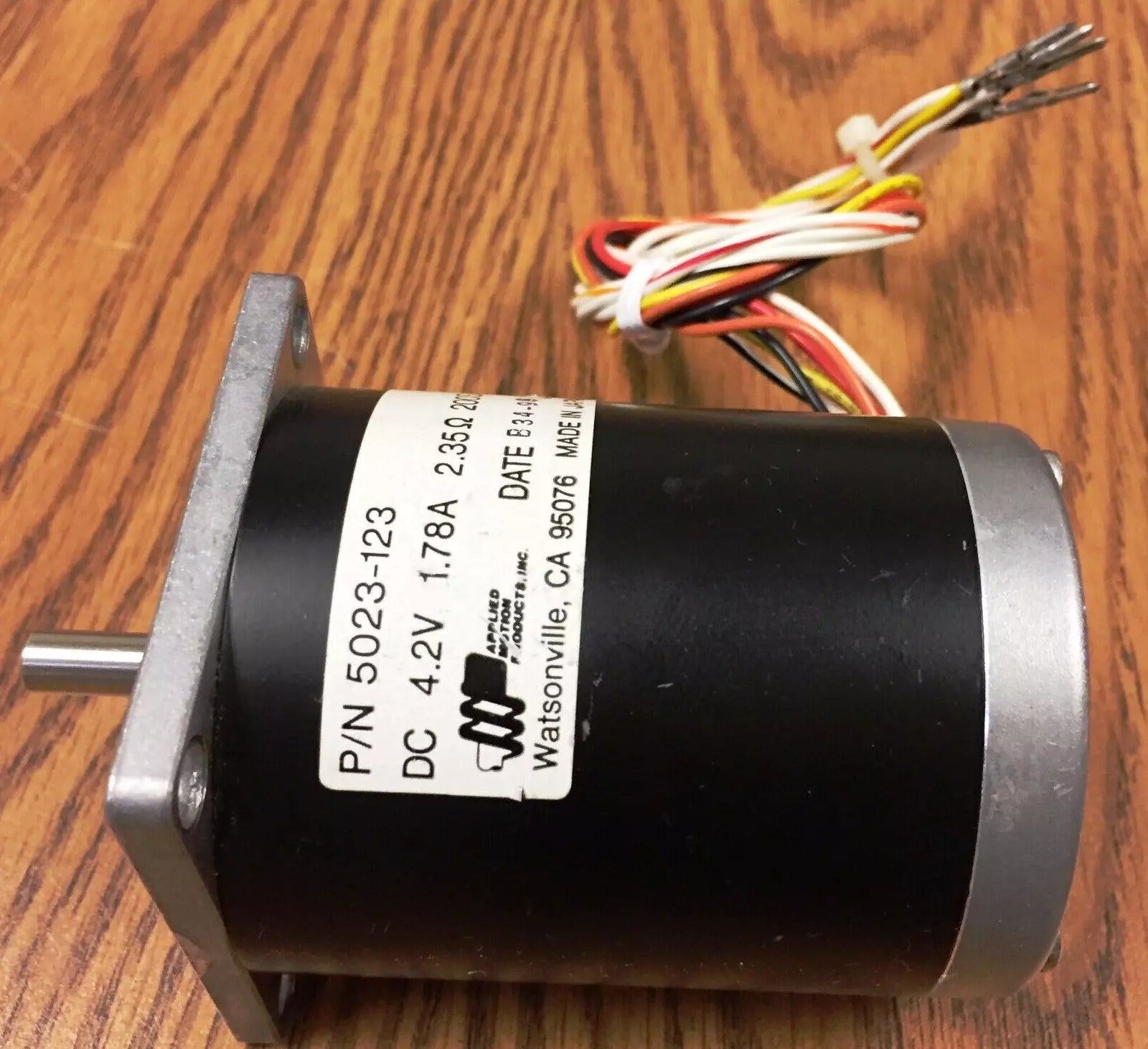 Applied Motion 5023-123 Stepper Motor DC 4.2V 1.78A 2.35Ω 200 S/R