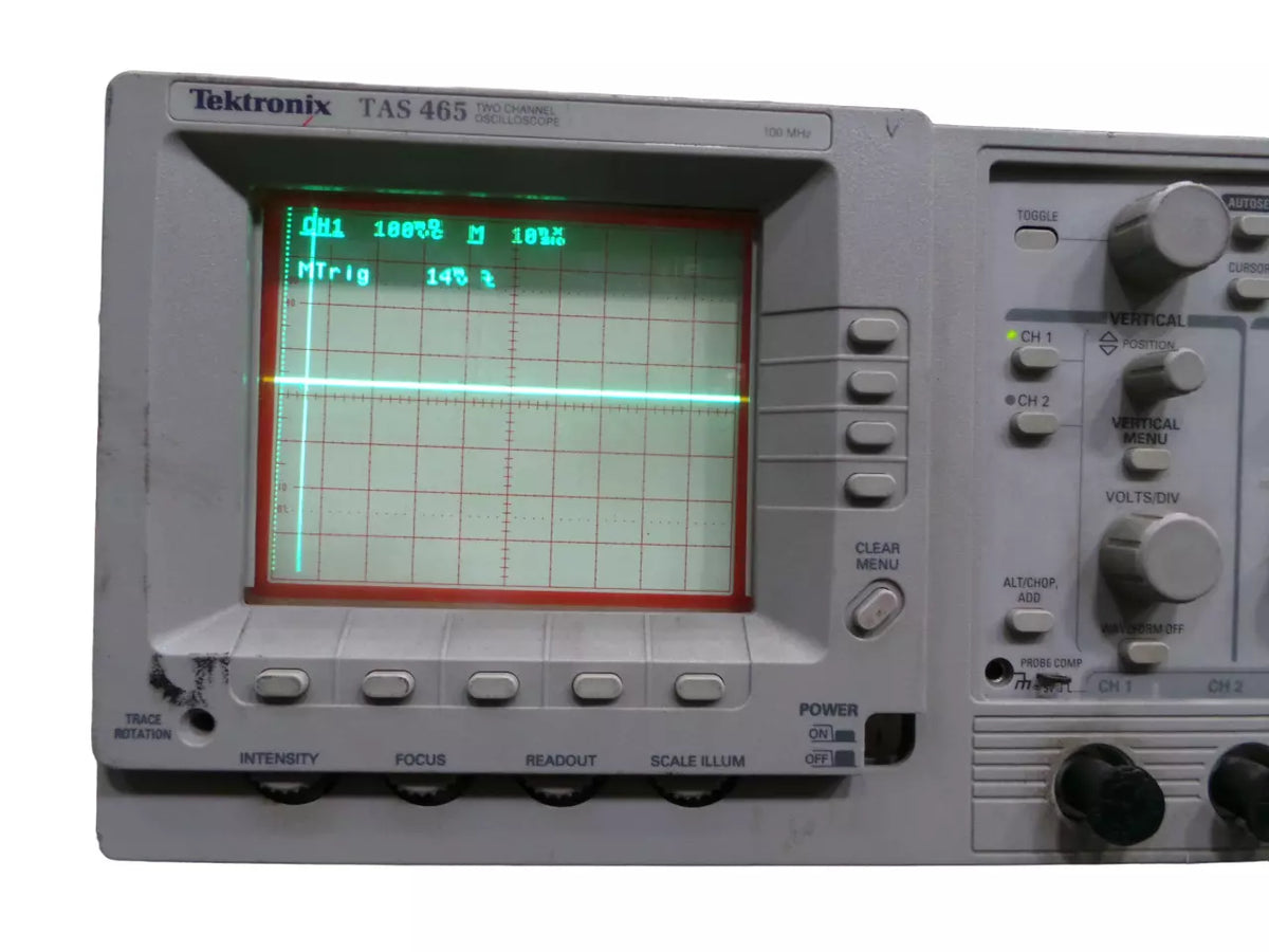 Tektronix TAS465 2-Channel 100MHz Oscilloscope for Precise Measurements
