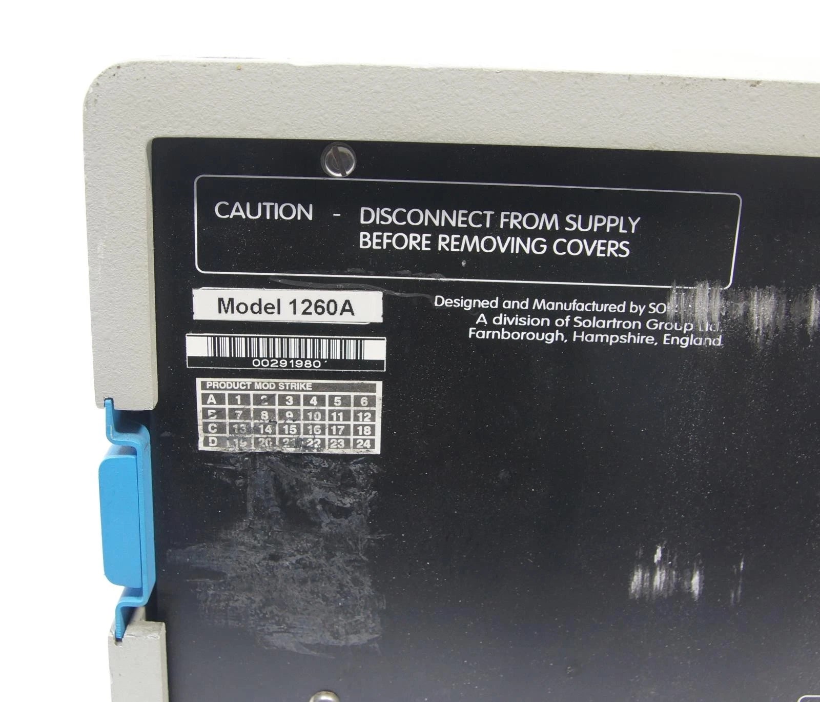 Solartron Schlumberger SI-1260 Impedance Gain/Phase Analyzer 1260A