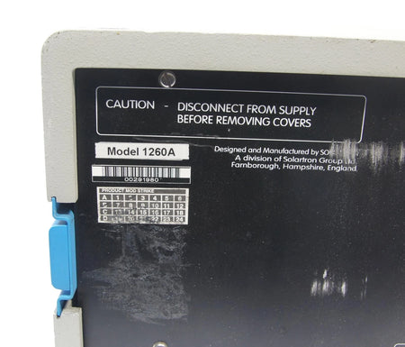 Solartron Schlumberger SI-1260 Impedance Gain/Phase Analyzer 1260A