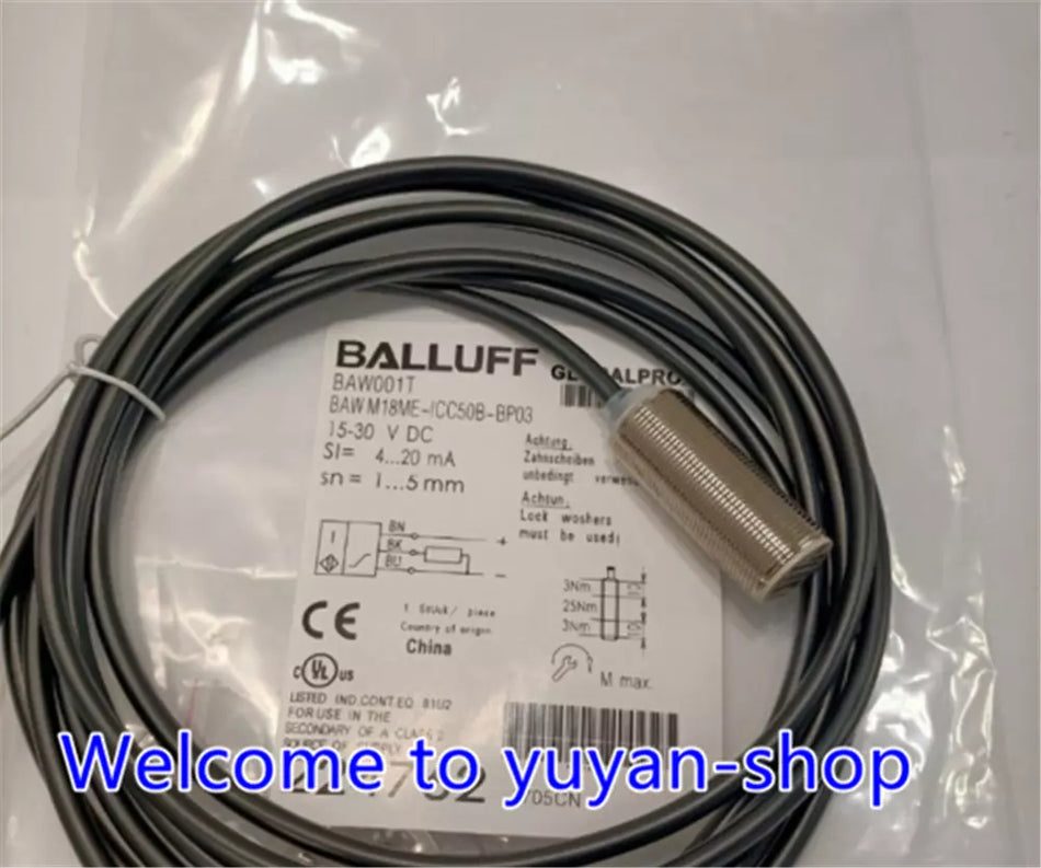 1PCS NEW FOR BALLUFF Proximity Switch BAW001T BAW M18ME-ICC50B-BP03
