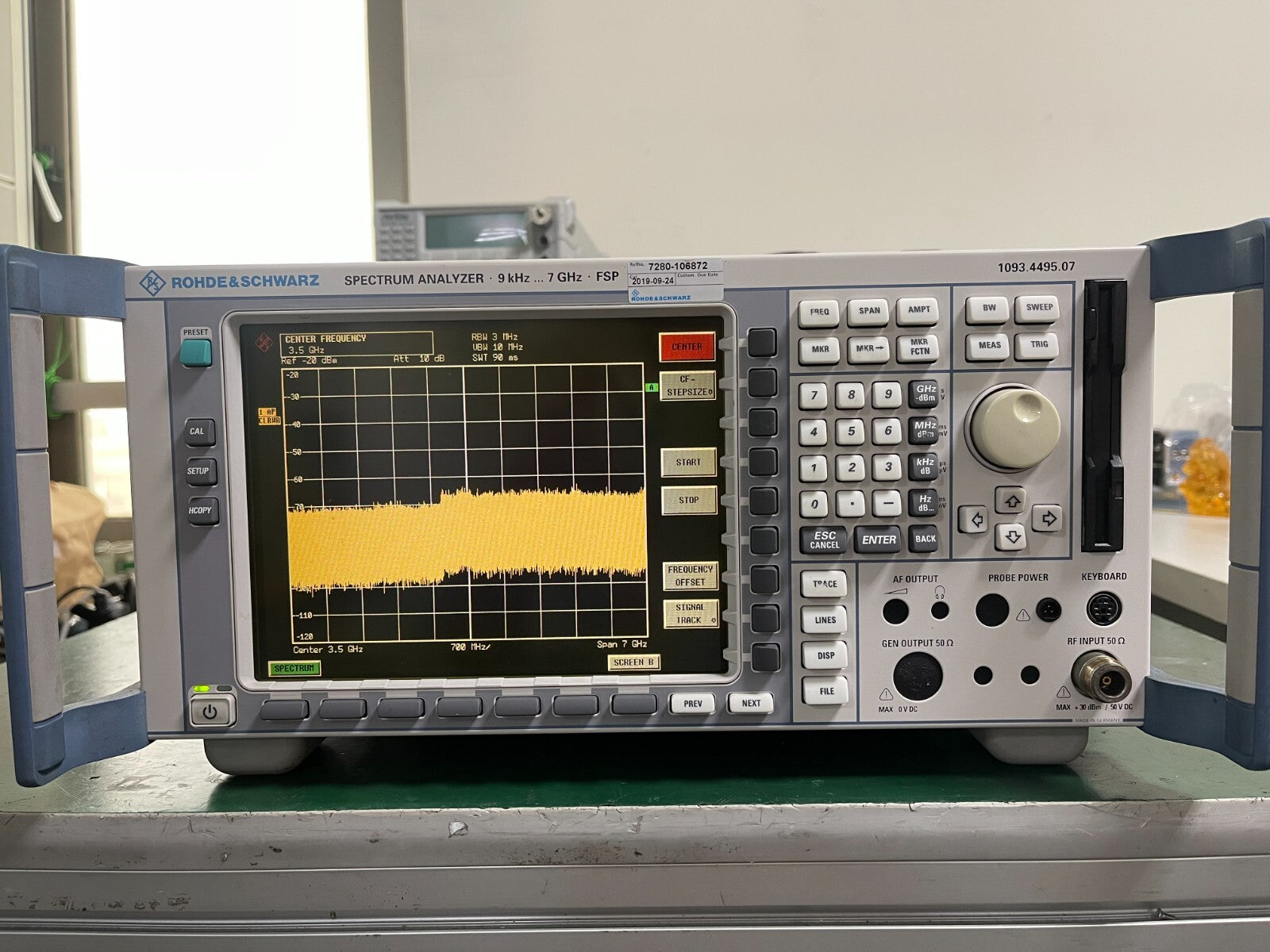 Rohde & Schwarz FSP7 Spectrum Analyzer 9 kHz - 7 GHz _ 8858 - XG eqpt