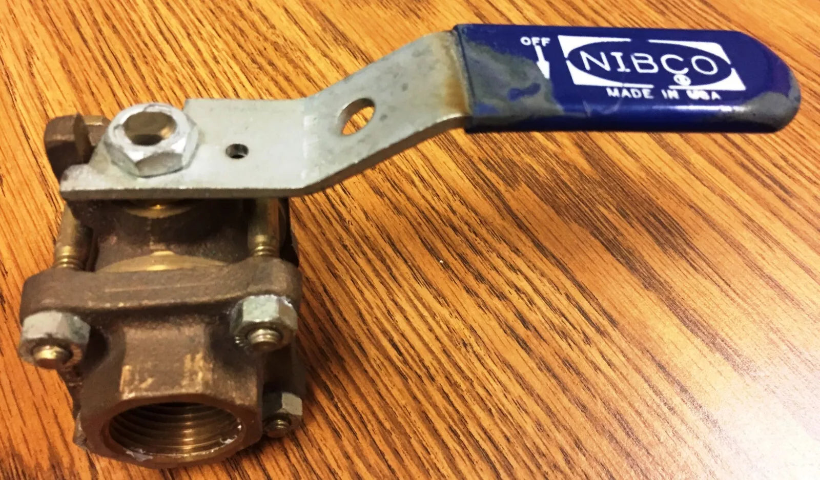 Nibco Material # NL99508 T595Y 3/4" 3PC THRD Ball Full Port BRZ Ball Valve