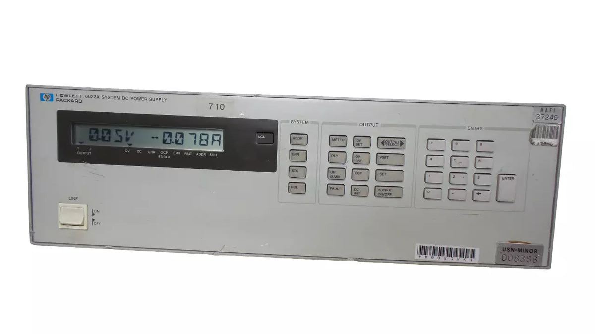 HP 6622A DC Power Supply: Adjustable Voltage and Current for Electronics Testing