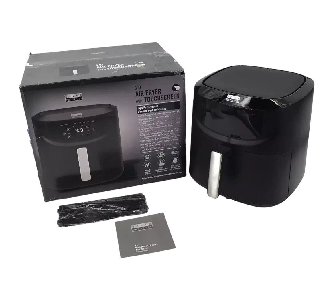 BELLA PRO SERIES 8-QT. DIGITAL AIR FRYER | 90164 | BLACK - Free Shipping