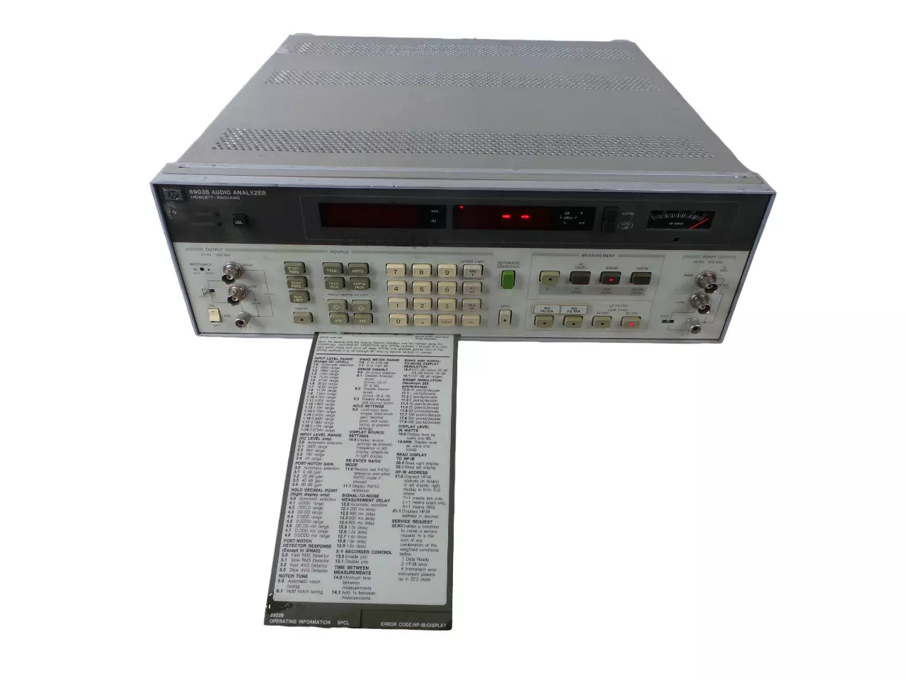 HP 8903B Audio Analyzer 