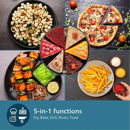 Philips Digital Air Fryer HD9252/90, 1400W 4.1L Touch Panel Rapid Air Technology