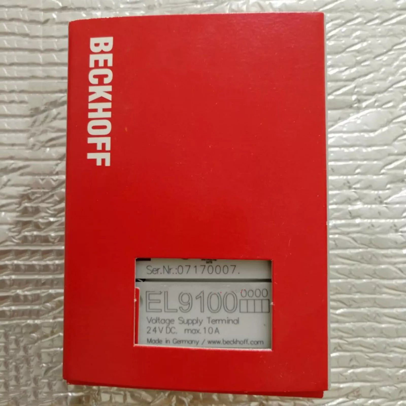 Beckhoff EL9100 PLC Module - New In Box - Expedited Shipping