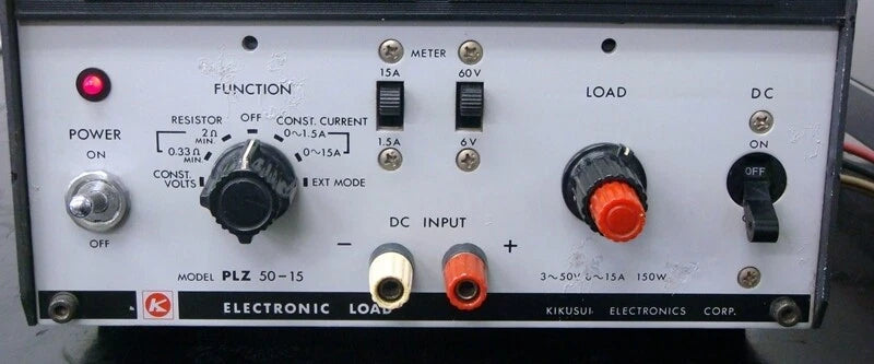 KIKUSUI PLZ50-15 60V 15A 150W Elecronic Load