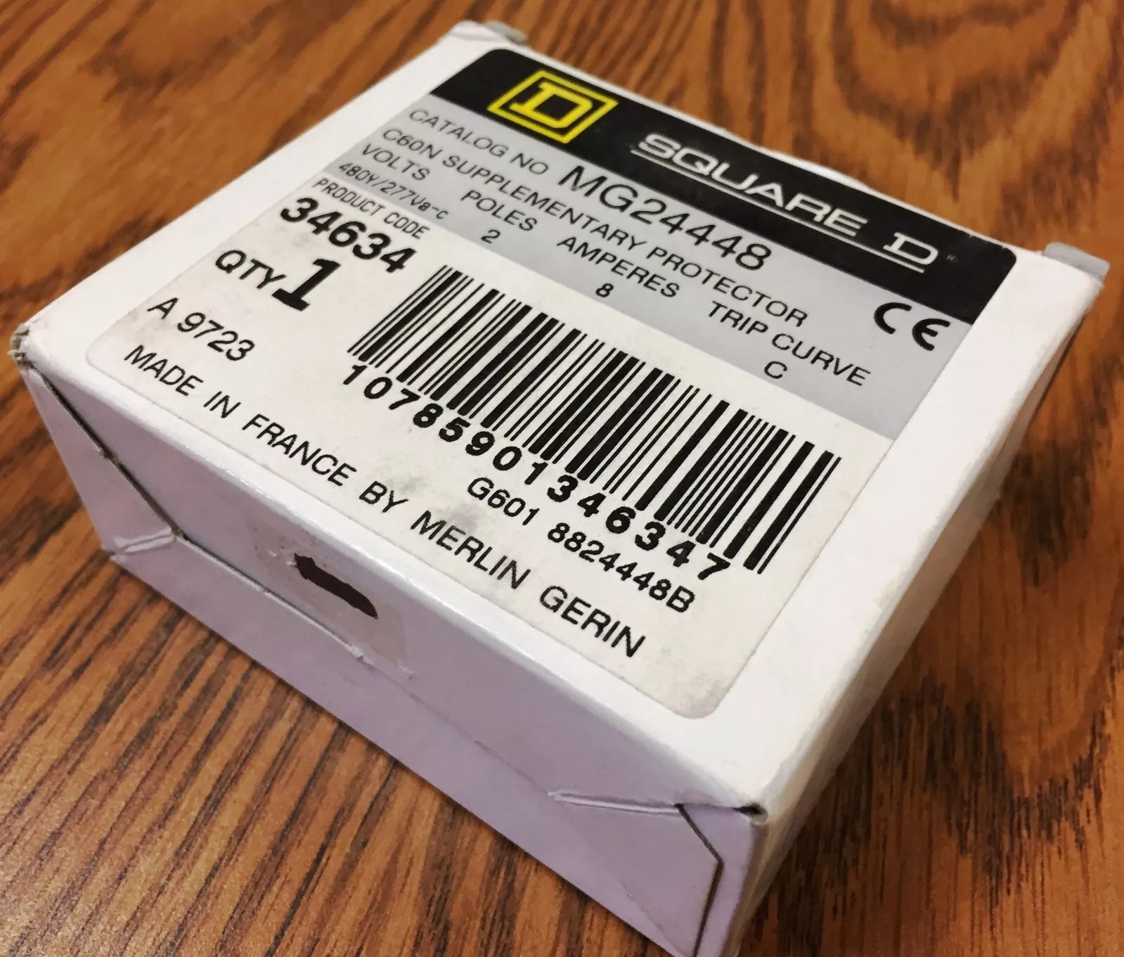 Schneider Electric Merlin Gerin MG24338 C60N Supplementary Protector