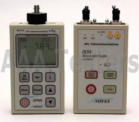 AFL Noyes SMLP5-5 SM MM Fiber Optic Loss Test Set 850/1300/1310/1550 OLS 4 OPM 5 - XG eqpt