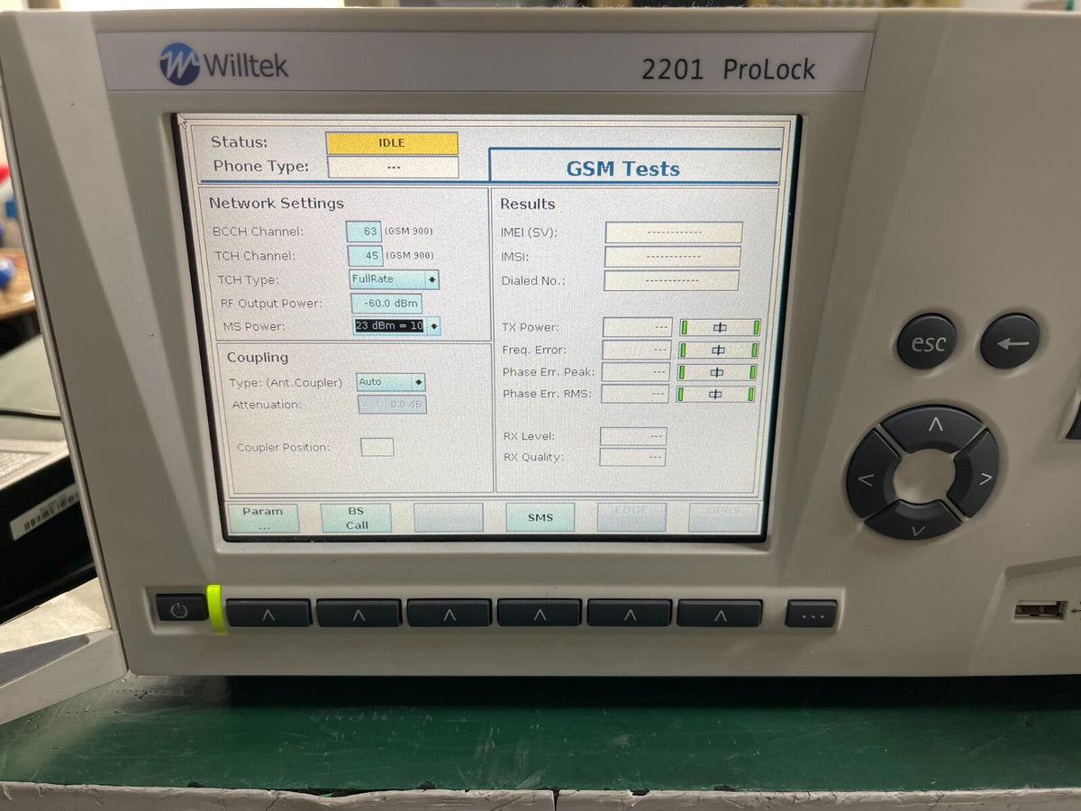 Willtek 2201 ProLock 2G test set - XG eqpt